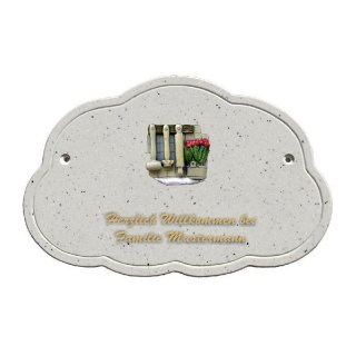 Decoramic Wolkentraum Granitgrau, Motiv Kchen Utensilien