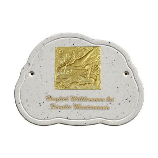 Decoramic Wolkentraum Granitgrau, Motiv Lichtbringer gro