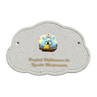 Decoramic Wolkentraum Granitgrau, Motiv Muse Herz Kse