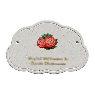 Decoramic Wolkentraum Granitgrau, Motiv Rose