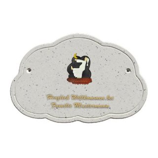 Decoramic Wolkentraum Granitgrau, Motiv Schlafwandler