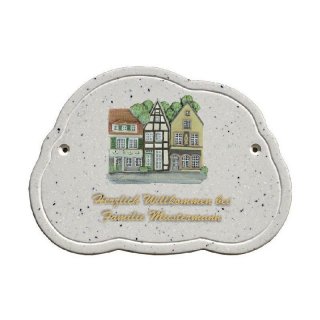 Decoramic Wolkentraum Granitgrau, Motiv Schnoor Bremen