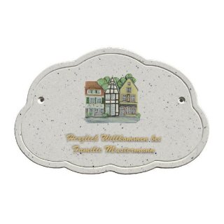 Decoramic Wolkentraum Granitgrau, Motiv Schnoor Bremen