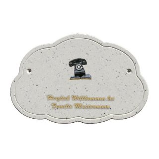 Decoramic Wolkentraum Granitgrau, Motiv Telefon