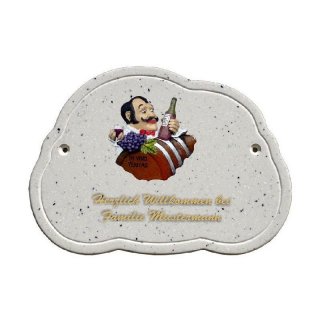 Decoramic Wolkentraum Granitgrau, Motiv Weinkenner