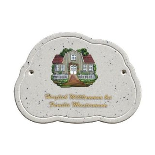 Decoramic Wolkentraum Granitgrau, Motiv Worpswede Paula Modersohn Haus