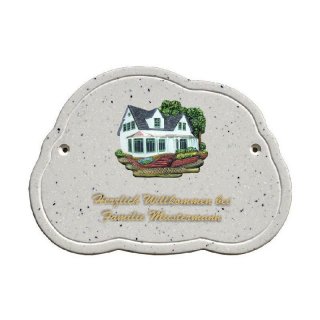 Decoramic Wolkentraum Granitgrau, Motiv Worpsweder Fenster