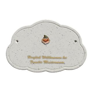 Decoramic Wolkentraum Granitgrau, Motiv Zwerg Kind