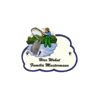 Decoramic Wolkentraum Wei�, Motiv Angler