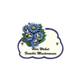 Decoramic Wolkentraum Wei, Motiv Blumen Bienen