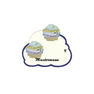 Decoramic Wolkentraum Wei, Motiv Ruderboot