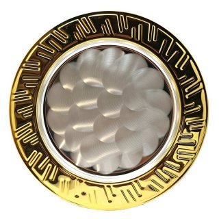 Dekoteller silber-/goldfarben 230mm inkl. Gravur