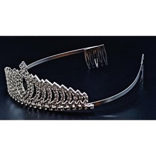Diadem versilbert  12,5 x 4,92 cm