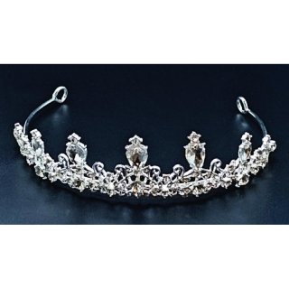  Diadem versilbert  14 x 5,51 cm H=3,5cm