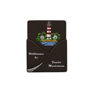 Die Keramik - Wandtafel  von  Decoramic ist in drei Gren lieferbar. Motiv Lechtturm