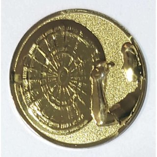 EMBLEM  3D D=25mm Dart Gold