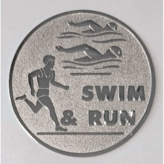 EMBLEM D=50 SWIM & RUN silberfarben