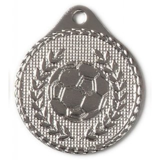 Eisen-Medaille Fuball Kranz 32mm silber 12 Gramm / Rckseite 25mm