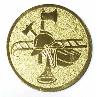 Emblem D=25 mm Feuerwehr gold