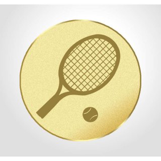 Emblem D=25mm Tennis , goldfarbig