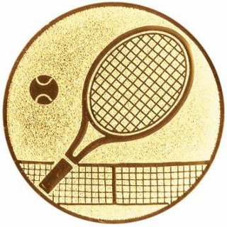 Emblem D=25mm Tennis neutral goldfarben