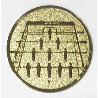 Emblem D=25mm Tischfußball goldfarben