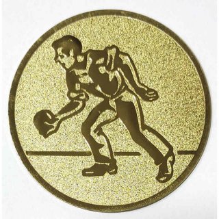 Emblem D=25mm Bowling Mann gold