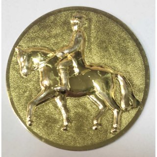 Emblem D=25 Dressur Reitsport gold D3