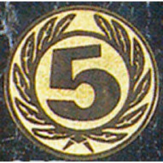Emblem D=50 Nr.1  goldfarben