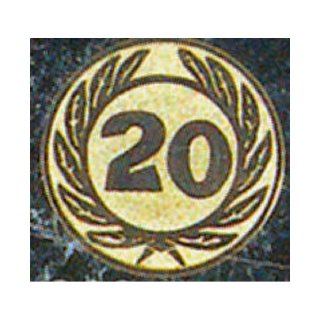 Emblem D=50 Nr.20 goldfarben