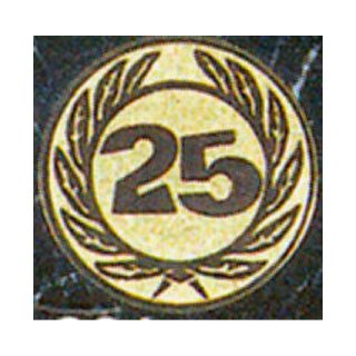 Emblem D=50 Nr.25 goldfarben