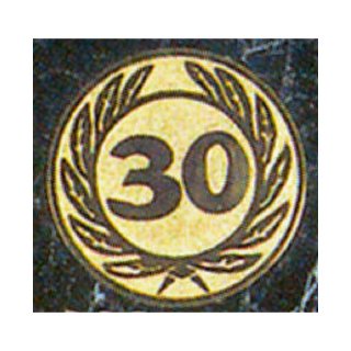 Emblem D=50 Nr.30 goldfarben