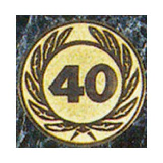 Emblem D=50 Nr.40 goldfarben