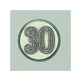 Emblem D=50 mm Zahl 30
