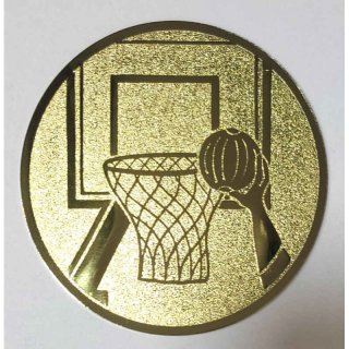 Emblem D=50mm Basketball gold