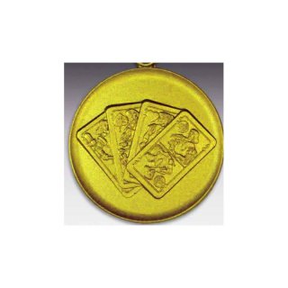Emblem D=50mm EMBLEM D=50 Schafkopf, gold