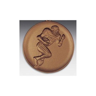 Emblem D=50mm Football, bronzefarben in Kunststoff fr Pokale und Medaillen