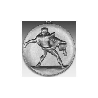 Emblem D=50mm Freistiel, silberfarben in Kunststoff fr Pokale und Medaillen