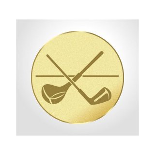 Emblem D=50mm Golf, goldfarbig