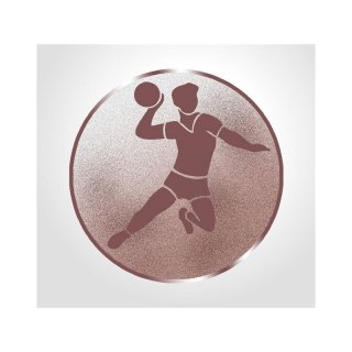 Emblem D=25mm Handball (H), bronzefarbig