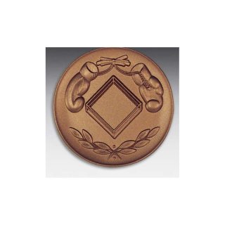 Emblem D=50mm Handschuh, Boxing, bronzefarben in Kunststoff fr Pokale und Medaillen