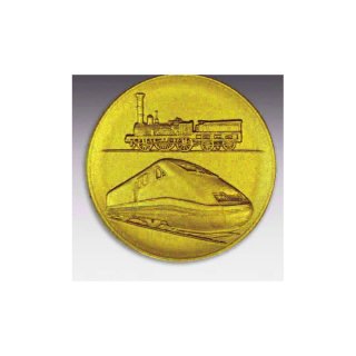 Emblem D=50mm Intercity IC und Adler, goldfarben in Kunststoff fr Pokale und Medaillen
