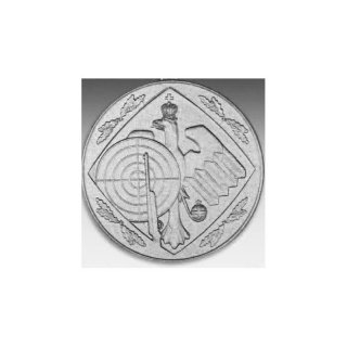 Emblem D=50mm Knigsadler, silberfarben in Kunststoff fr Pokale und Medaillen