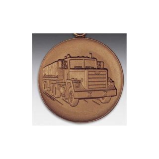 Emblem D=50mm M915 LKW, bronzefarben in Kunststoff fr Pokale und Medaillen