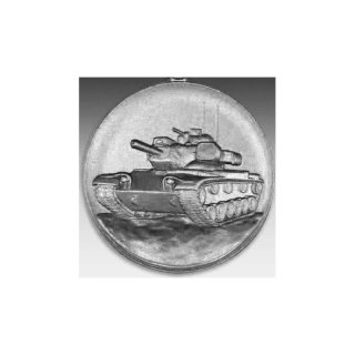 Emblem D=50mm Panzer MA60 2A, silberfarben in Kunststoff fr Pokale und Medaillen