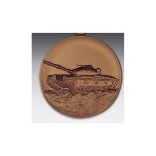 Emblem D=50mm Panzer MA60 A, bronzefarben in Kunststoff fr Pokale und Medaillen