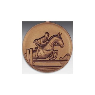 Emblem D=50mm Paradiesvogel, bronzefarben in Kunststoff fr Pokale und Medaillen