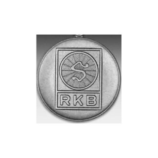 Emblem D=50mm RKB, silberfarben in Kunststoff fr Pokale und Medaillen