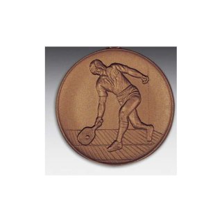 Emblem D=50mm Racquetball, bronzefarben in Kunststoff fr Pokale und Medaillen