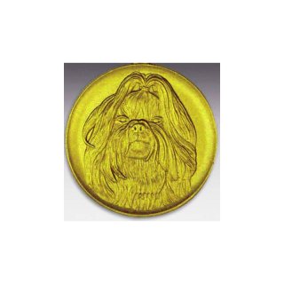 Emblem D=50mm SHIHS-DZUH, goldfarben in Kunststoff fr Pokale und Medaillen